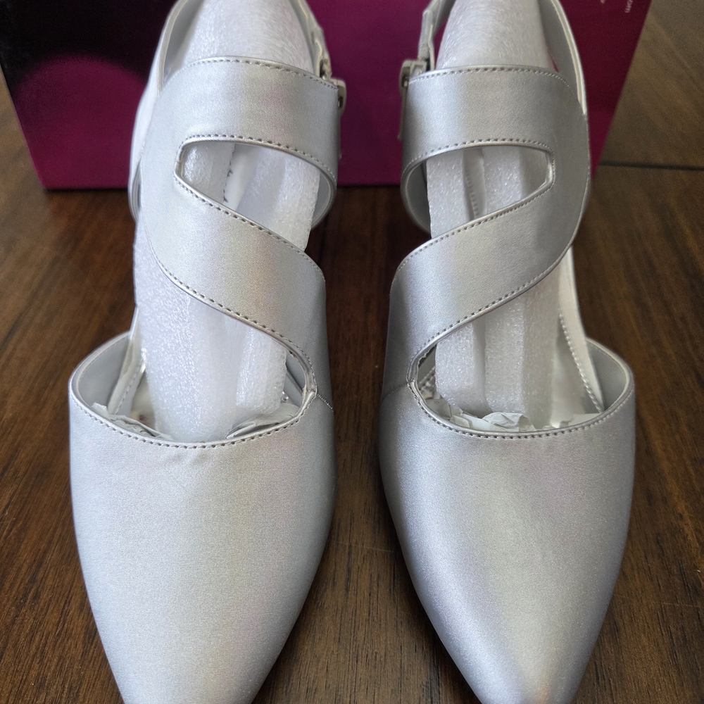 Elegant Silver Women's Shoes